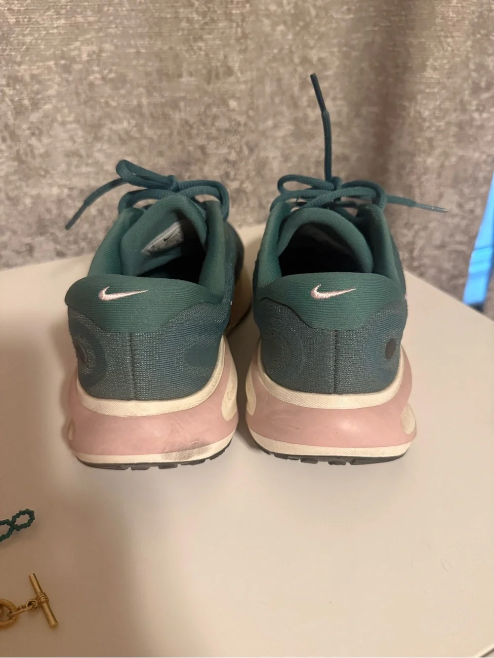 Nike Women's Teal Lace-Up Athletic Sneakers